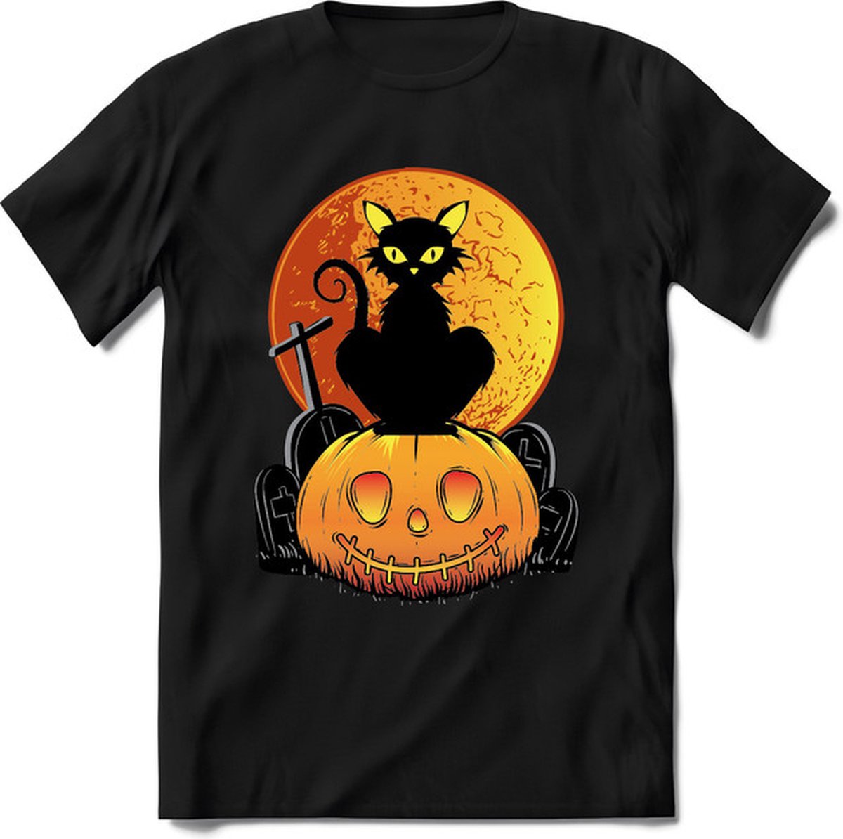 Halloween T-Shirt | Horror  Kleding Heren / Dames | Weerwolf , Monster , Vleermuis en Pompoen  Shirt |